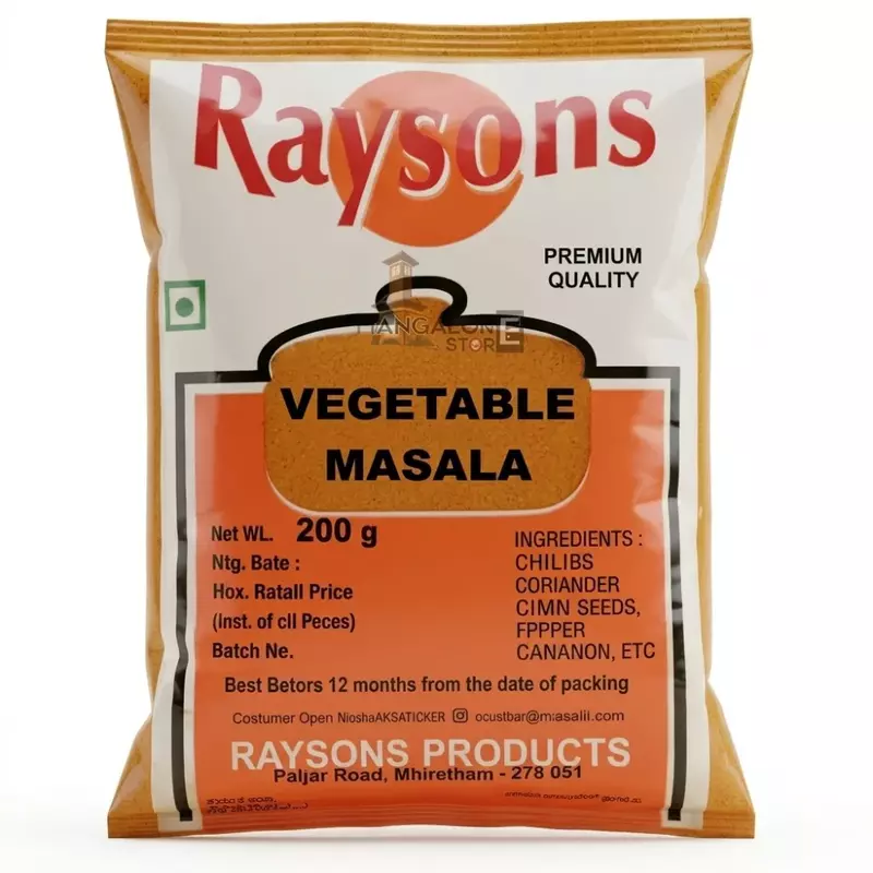 Raysons Vegetable Masala