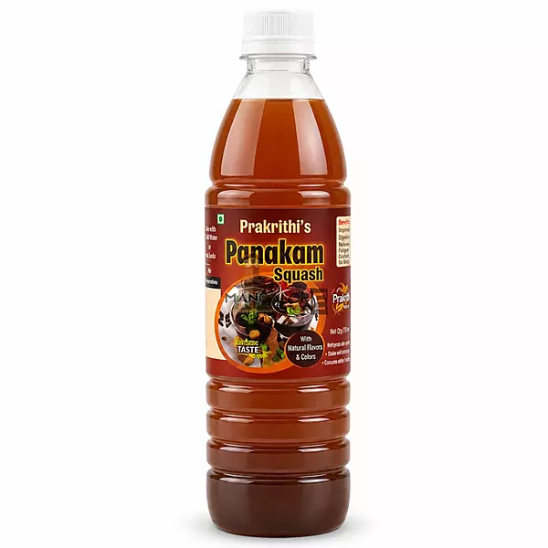 Prakrithi's Panakam Squash | Traditional Herbal Cooling Drink – 700ml