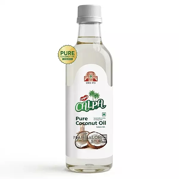 Campco Calpa Coconut Oil – Pure and Natural Edible Coconut Oil – Bottle