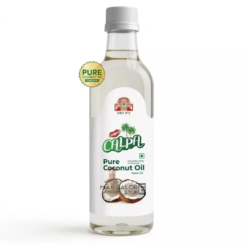Campco Calpa Coconut Oil – Pure and Natural Edible Coconut Oil – Bottle