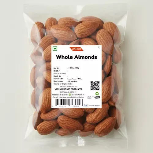Fine Quality Whole Almonds-250g
