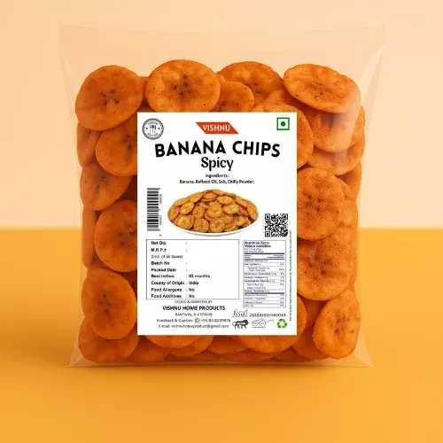 Vishnu Special Spicy Banana Chips – Crispy, Bold & Addictive-200g