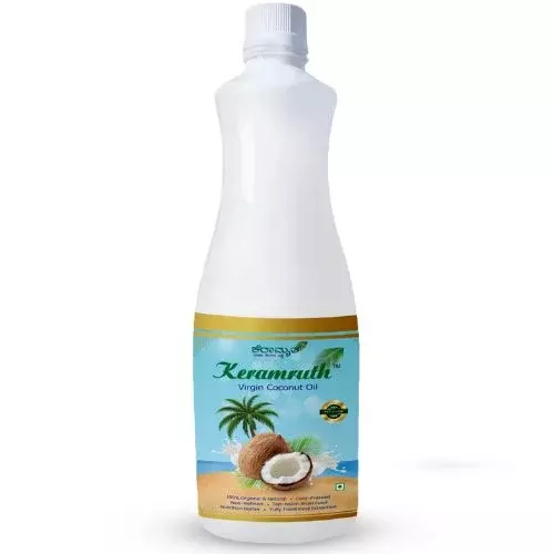 Keramruth Virgin Coconut Oil – Pure & Natural Wellness-1000ml-Pack of 01