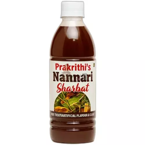 Prakrithi's Nannari Sharbath โ Refreshing & Cooling Herbal Drink- 700ml