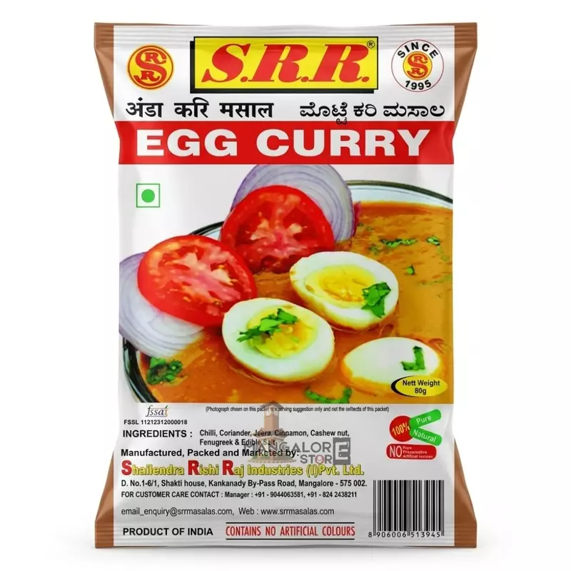 SRR Egg Curry Masala | South Indian Spice Mix – 80g