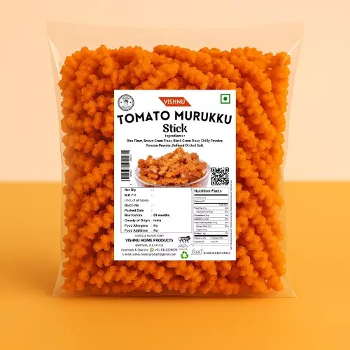 Vishnu Special Tomato Murukku – Crispy & Flavorful Snack-200g
