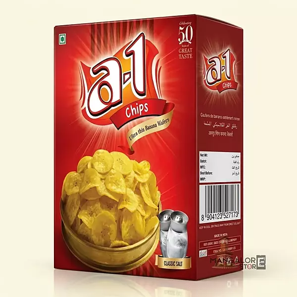 A1 Chips – Ultra Thin Banana Wafers – Crispy & Tasty Snack – 180g