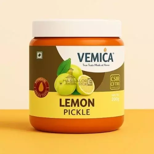 VEMICA Lemon Pickle – 200g | Premium Quality, Bold Flavour