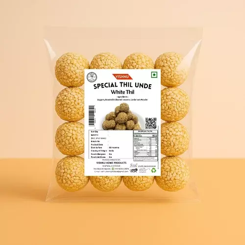 Vishnu Special Yellunde White | White Thil Laddu- 200g-Pack of 01
