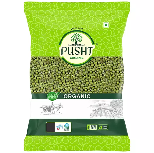 Pusht Organic Moong Dal Whole