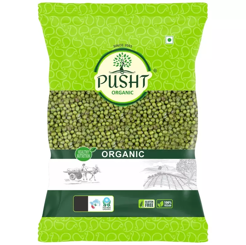Pusht Organic Moong Dal Whole