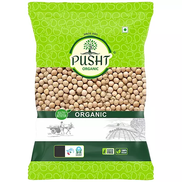 Pusht Organics Dried White Peas