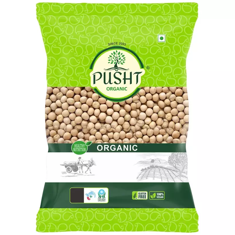 Pusht Organics Dried White Peas