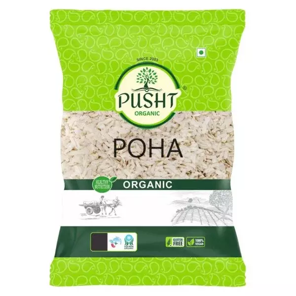 Pusht Organic White Rice Poha